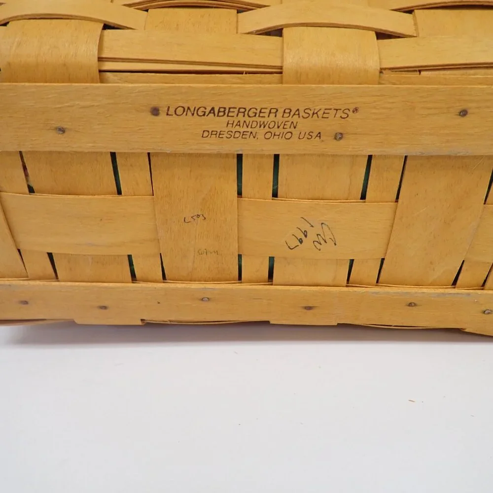 Vintage Longaberger Wedge Vegetable Basket